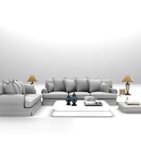 Combined European Sofa Furniture 3d model
