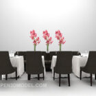 Combined Table Dinning Set With Chair