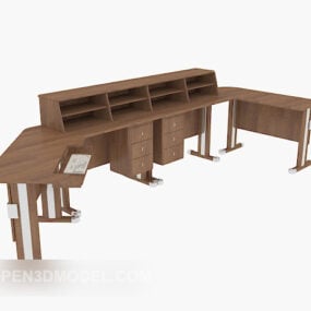 Combined Office Reception Table Set 3d model