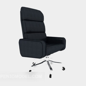 Comoda sedia da ufficio in pelle modello 3d