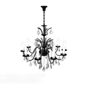 Common Crystal Home Chandelier 3d model