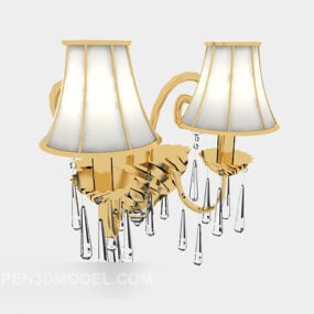 Common Crystal Home Wall Lamp 3d model