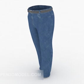 Model 3D zwykłych męskich dżinsów