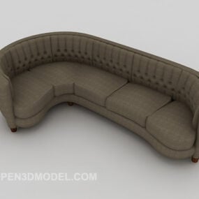 Common Grey Home Sofa 3d model