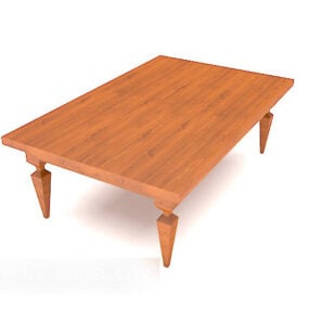 Common Home Solid Mahogany Coffee Table 3d model