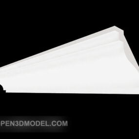 Common Home White Plaster Line 3D-Modell