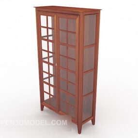 Common Modern Display Cabinet 3d model