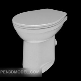 Blue Ceramic Toilet 3d model