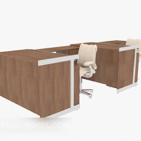 公司办公桌3d模型