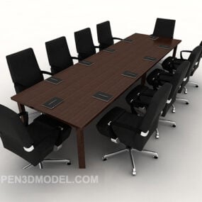 شركة بسيطة كرسي طاولة المؤتمر نموذج 3D