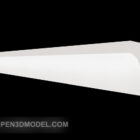Component white plaster line 3d model