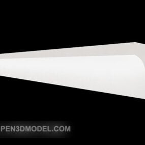 Ligne de plâtre blanc pour composants de maison modèle 3D