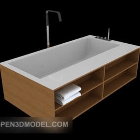 Nội thất bồn tắm composite mô hình 3d
