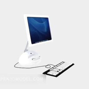 Allt-i-ett Apple Computer 3d-modell