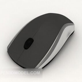 نموذج فأرة الكمبيوتر باللون الرمادي ثلاثي الأبعاد