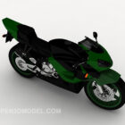 Black Sport Motorcycle