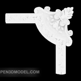 Molding Decor Floral Texture 3d model