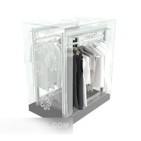 Vitrine de costumes salle de bain modèle 3D