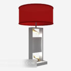 Lampe de table créative abat-jour rouge