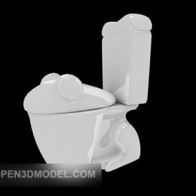 مدل سه بعدی توالت خلاقانه