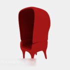 Chaise longue créative rouge