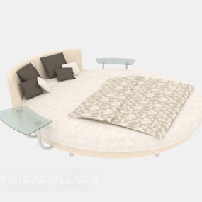 Creative στρογγυλό 3d μοντέλο κρεβατιού