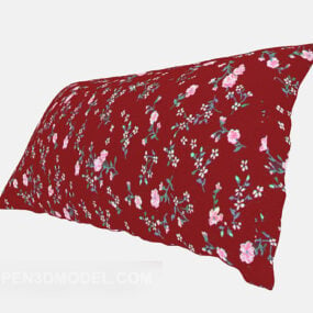 3д модель подушки с цветочным узором