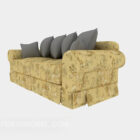 Crushed Flower Double Sofa
