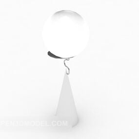 クリスタルボールテーブルランプ3Dモデル