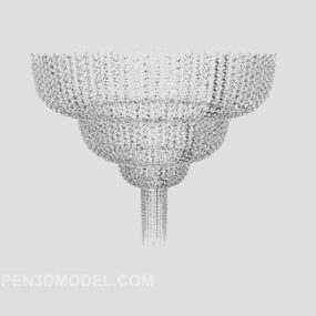 Crystal Multi-layer Chandelier 3d μοντέλο
