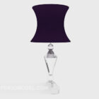 Кришталево-фіолетовий настільний світильник