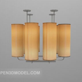 Cylindrical Shaped Chandelier Lighting 3d model