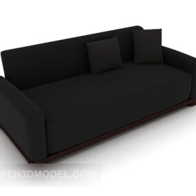 Dark Chinese Sofa 3d model