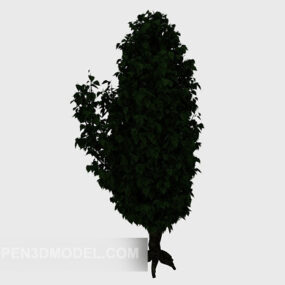 Nature Dark Green Plant 3d model