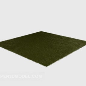 Mørkegrønt teppe 3d-modell