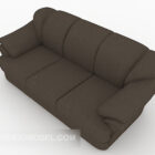 Темный современный многопользовательский диван