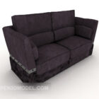 Dark Purple Double Sofa