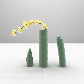 עיטורים ריהוט אגרטל פרחים דגם תלת מימד