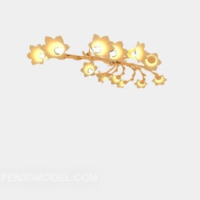 装飾的な花ランプ家具3Dモデル