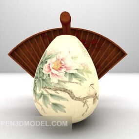 Decorative Vase Chinese Decorative 3d model