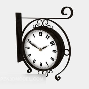 3д модель старинных декоративных настенных часов