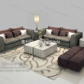 Modern Chinese Sofa Furniture 3d model