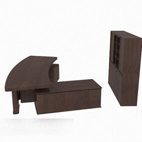 Casier à bois porte noire modèle 3D
