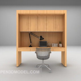 Home Work Desk Furniture 3d model