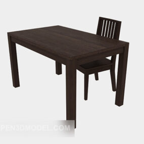 Kancelář moderní stůl stůl a židle 3d model