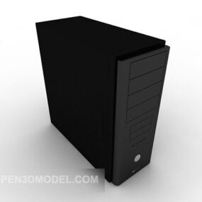 Boîtier pour ordinateur de bureau noir modèle 3D