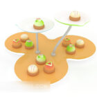 デザートケーキ 3dモデルのダウンロード