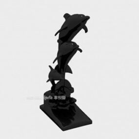 Dolphin Figurine Home Furnishing 3d-modell