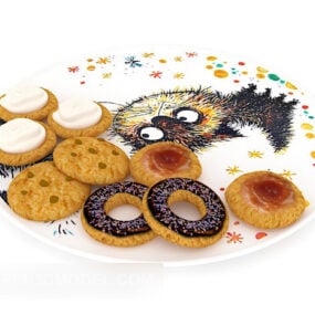 Donut Snack Food 3d-modell