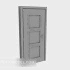 Dveře dřevěné šedé lakované